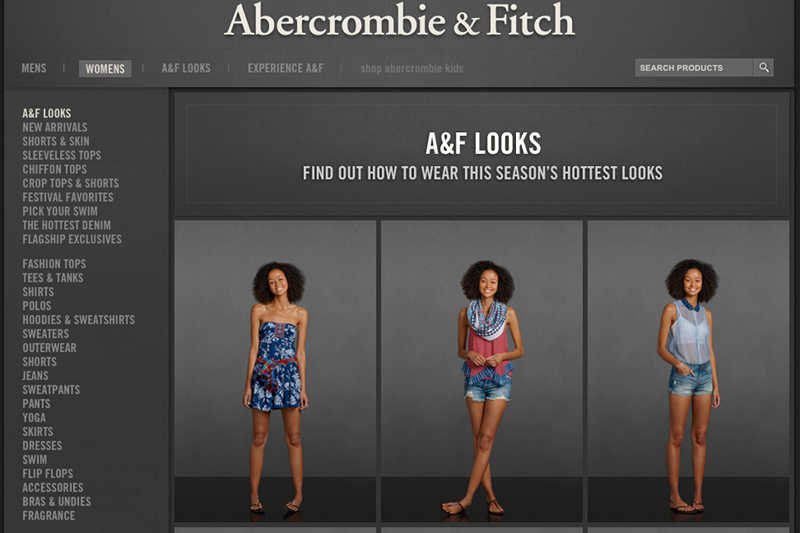 Abercrombie&Fitch nie chce u siebie grubych kobiet