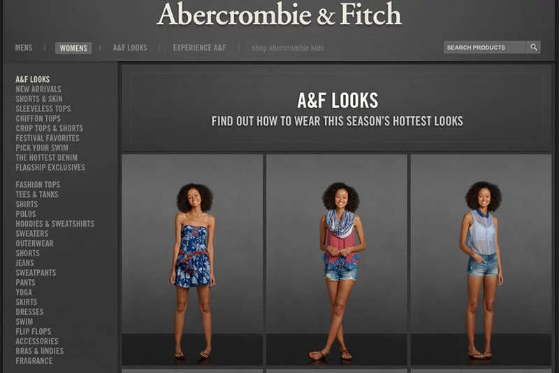 Abercrombie&Fitch nie chce u siebie grubych kobiet