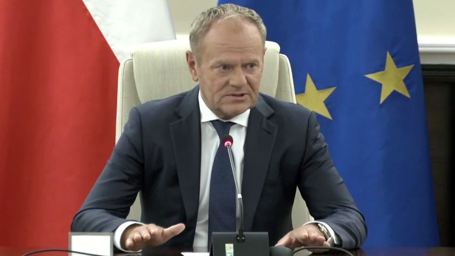 "Mamy prawdopodobnie do czynienia z prowokacją na dużą skalę". Tusk o ataku dronów. Tusk o ataku rosyjskich dronów. "Prowokacja na dużą skalę".