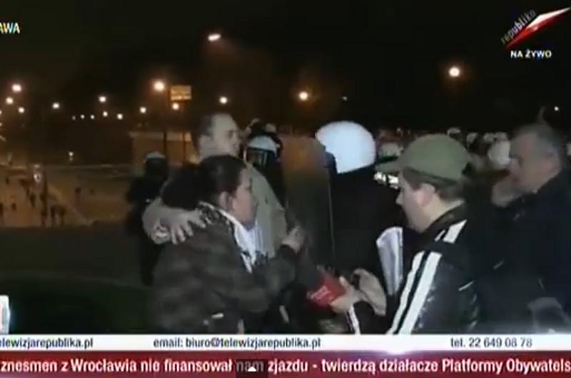 Dramatyczna relacja w Telewizji Republika.