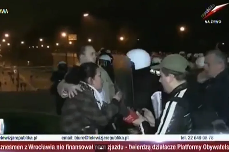 Dramatyczna relacja w Telewizji Republika.