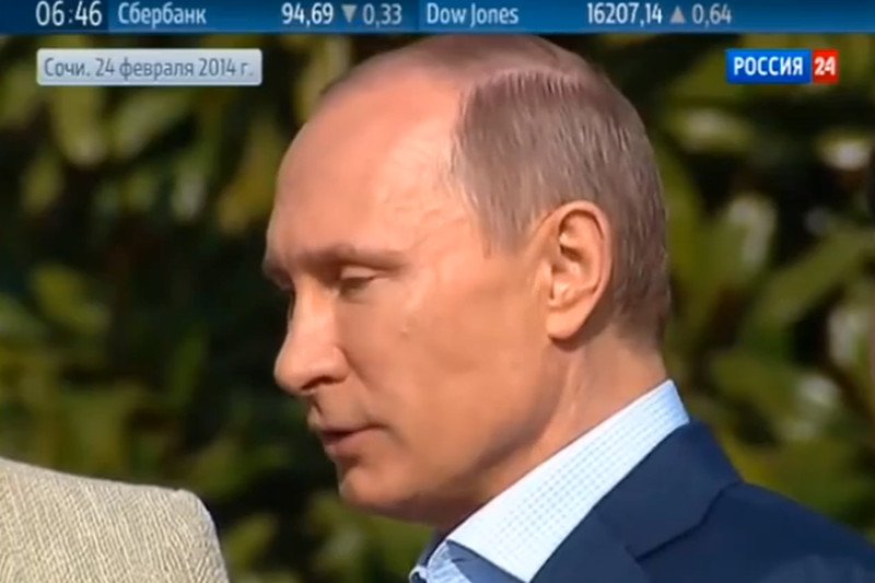 Rossija 24 stosuje zakazany przekaz podprogowy. Co 25 klatek na ekranach pojawia się napis