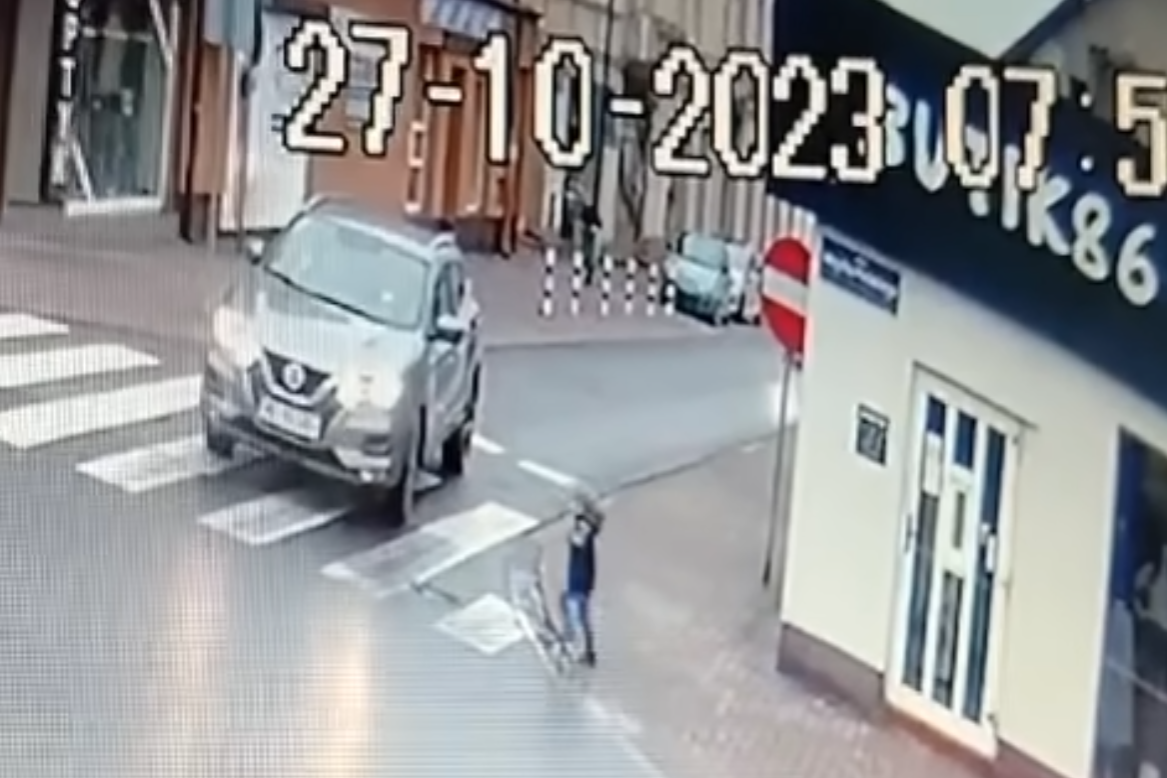 Koszmarnie wyglądające potrącenie 2-latka w Wągrowcu.