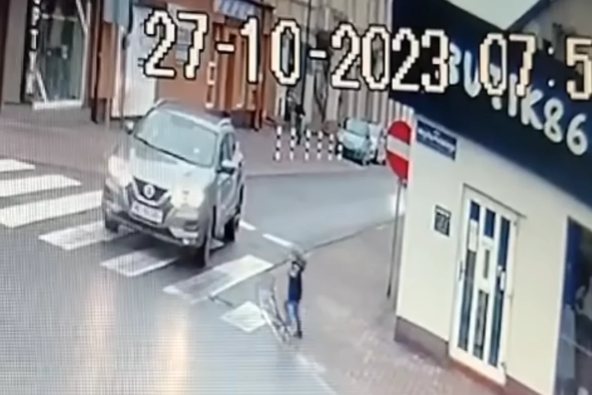 Koszmarnie wyglądające potrącenie 2-latka w Wągrowcu.