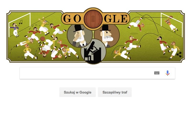 Ebenezer Cobb Morley - ojciec zasad piłki nożnej uhonorowany w nowym Doodle.