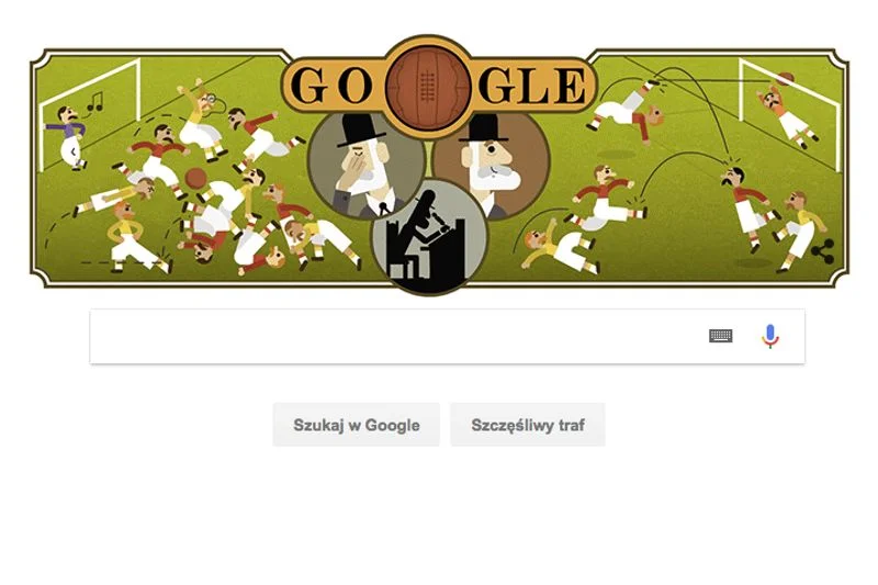 Ebenezer Cobb Morley - ojciec zasad piłki nożnej uhonorowany w nowym Doodle.