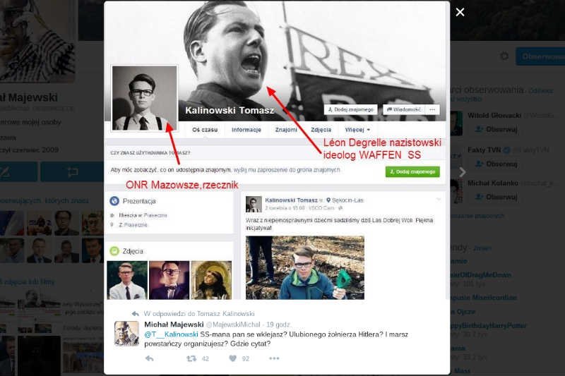Rzecznik ONR, który organizuje marsz Powstania Warszawskiego, na swoim Facebooku promował ulubieńca Hitlera.