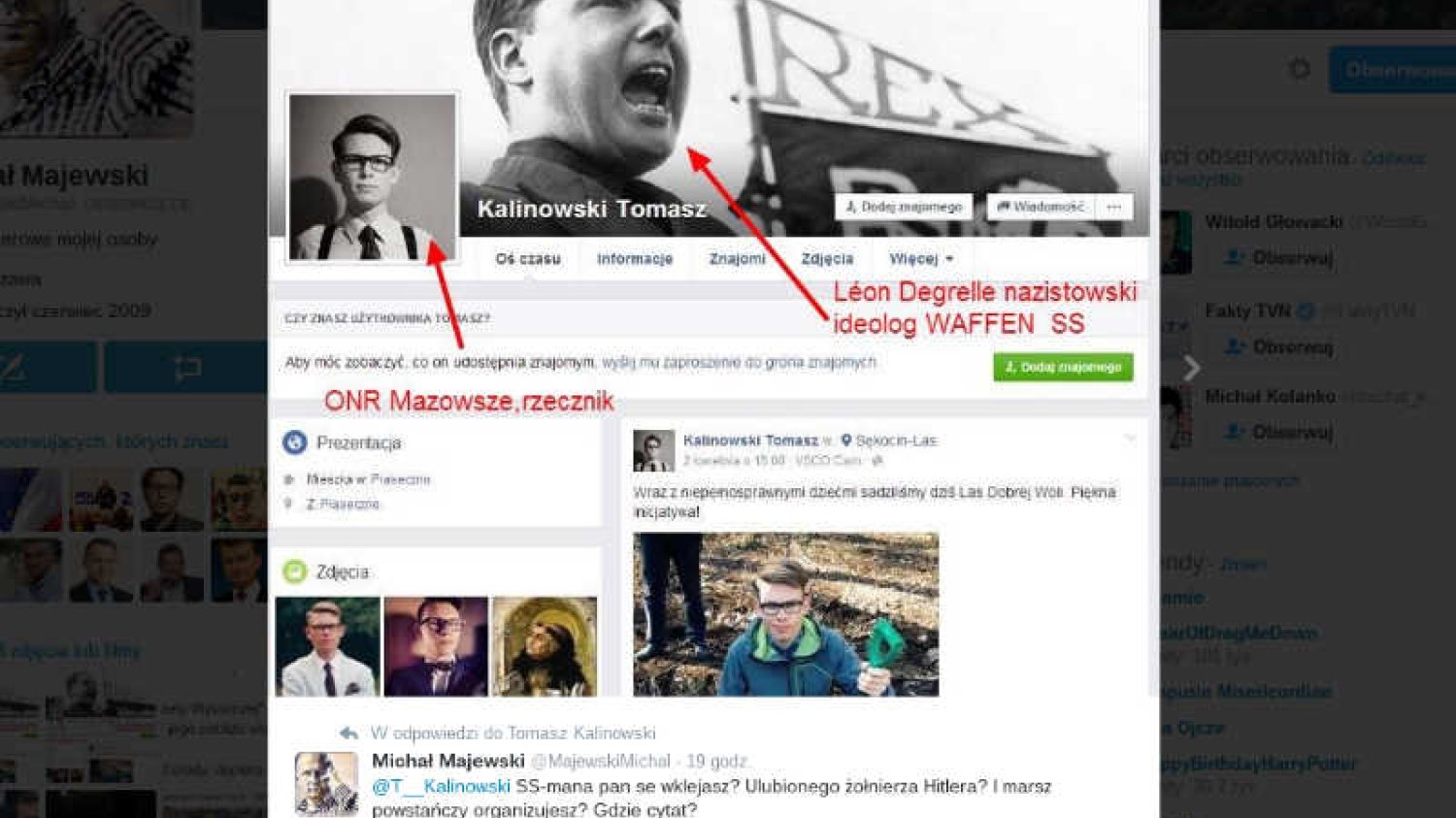 Rzecznik ONR, który organizuje marsz Powstania Warszawskiego, na swoim Facebooku promował ulubieńca Hitlera.