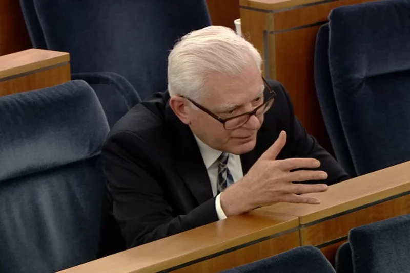 Senator PiS Andrzej Stanisławek pomylił Krajową Radę Sądownictwa z zupełnie inną instytucją.