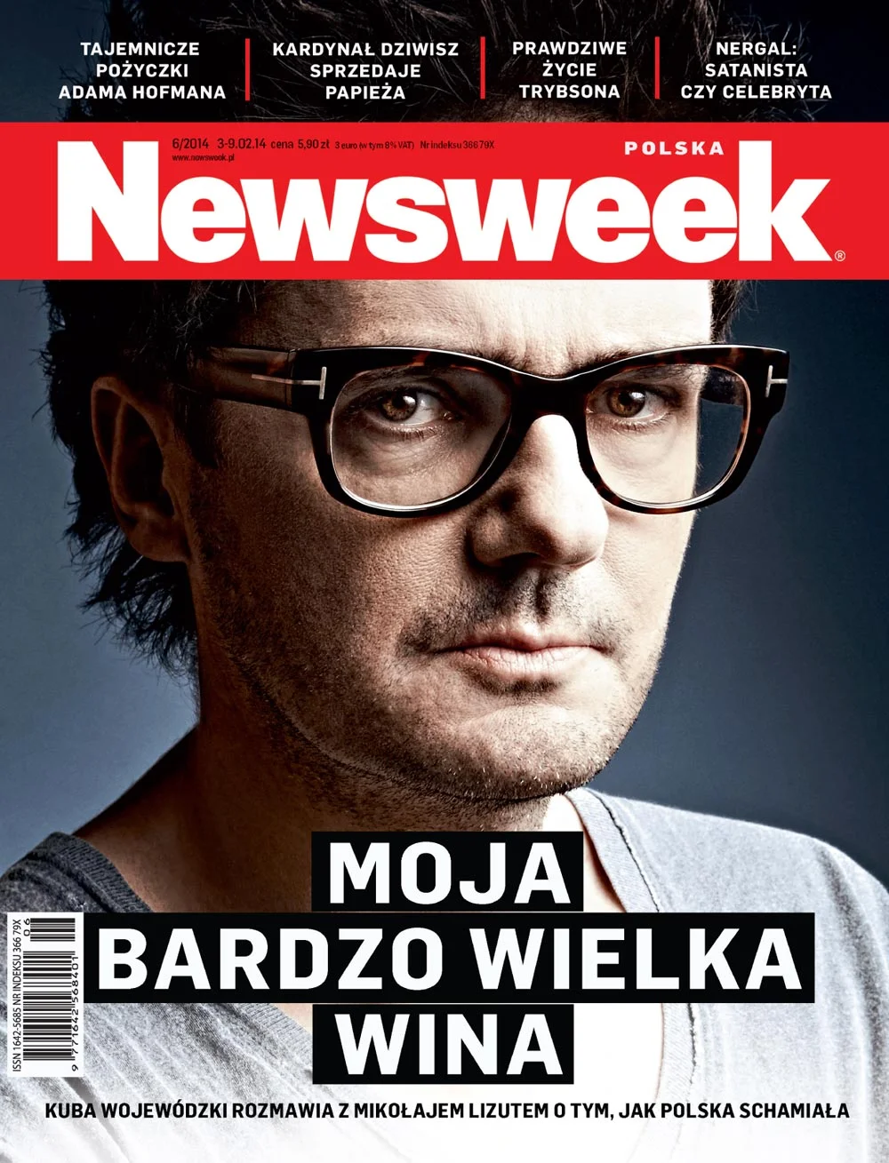 Okładka Newsweeka z Kubą Wojewódzkim