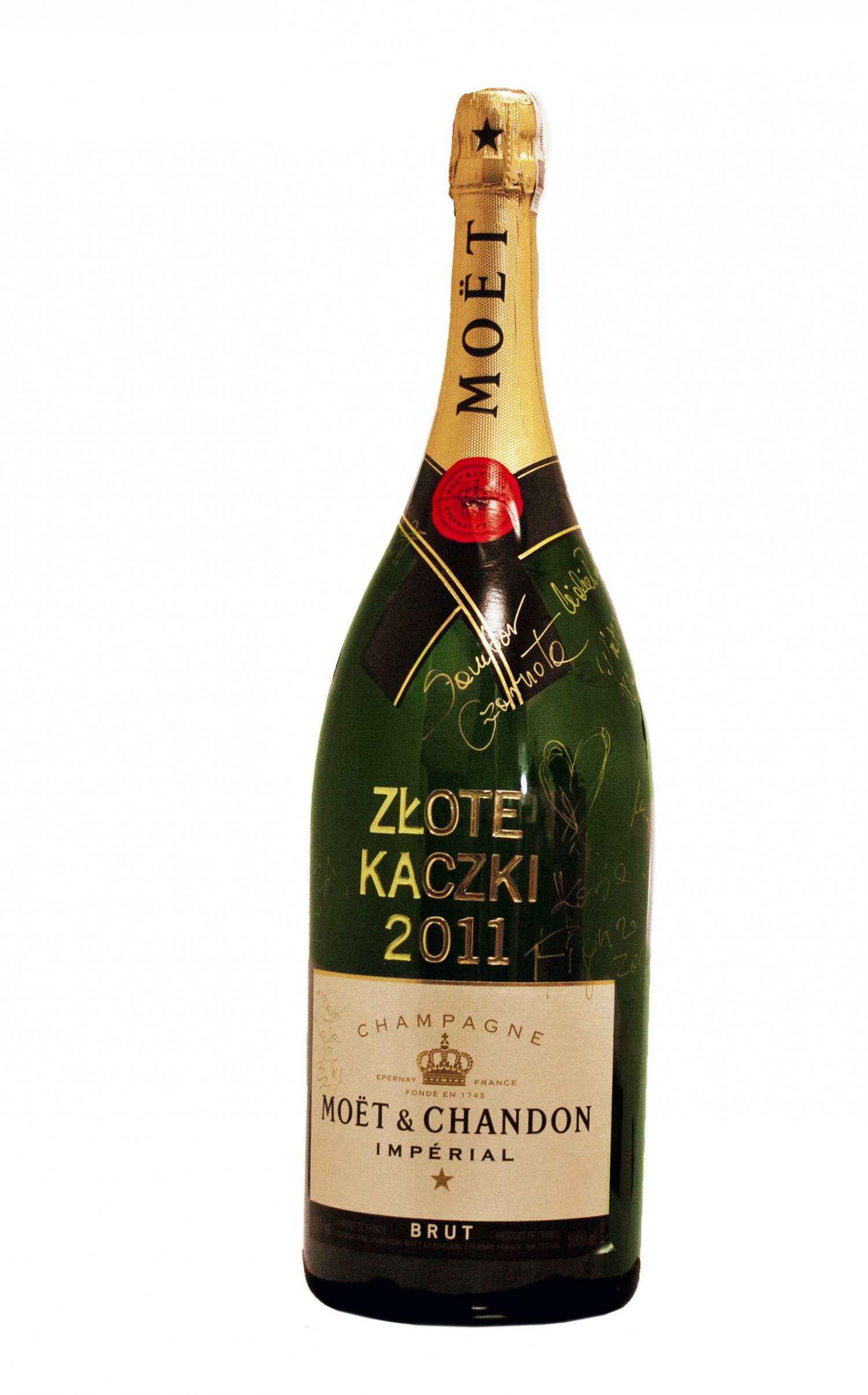 Szampan przeznaczony na licytację w Klubie Konesera