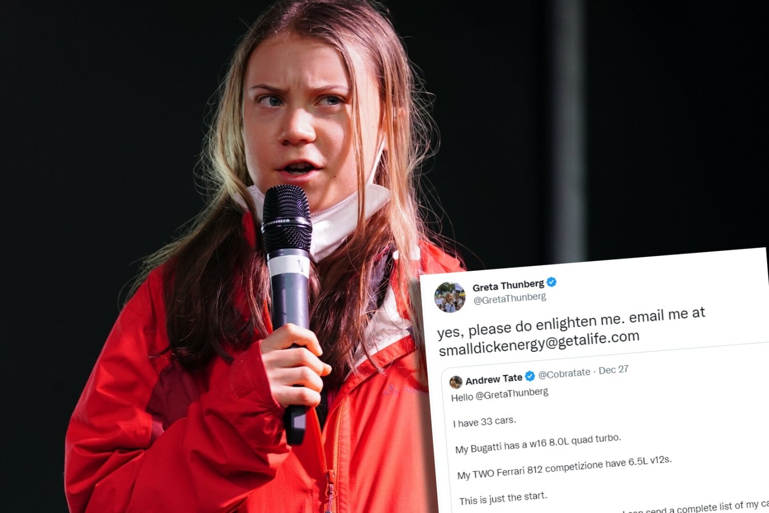 Greta Thunberg zgasiła Andrew Tate'a