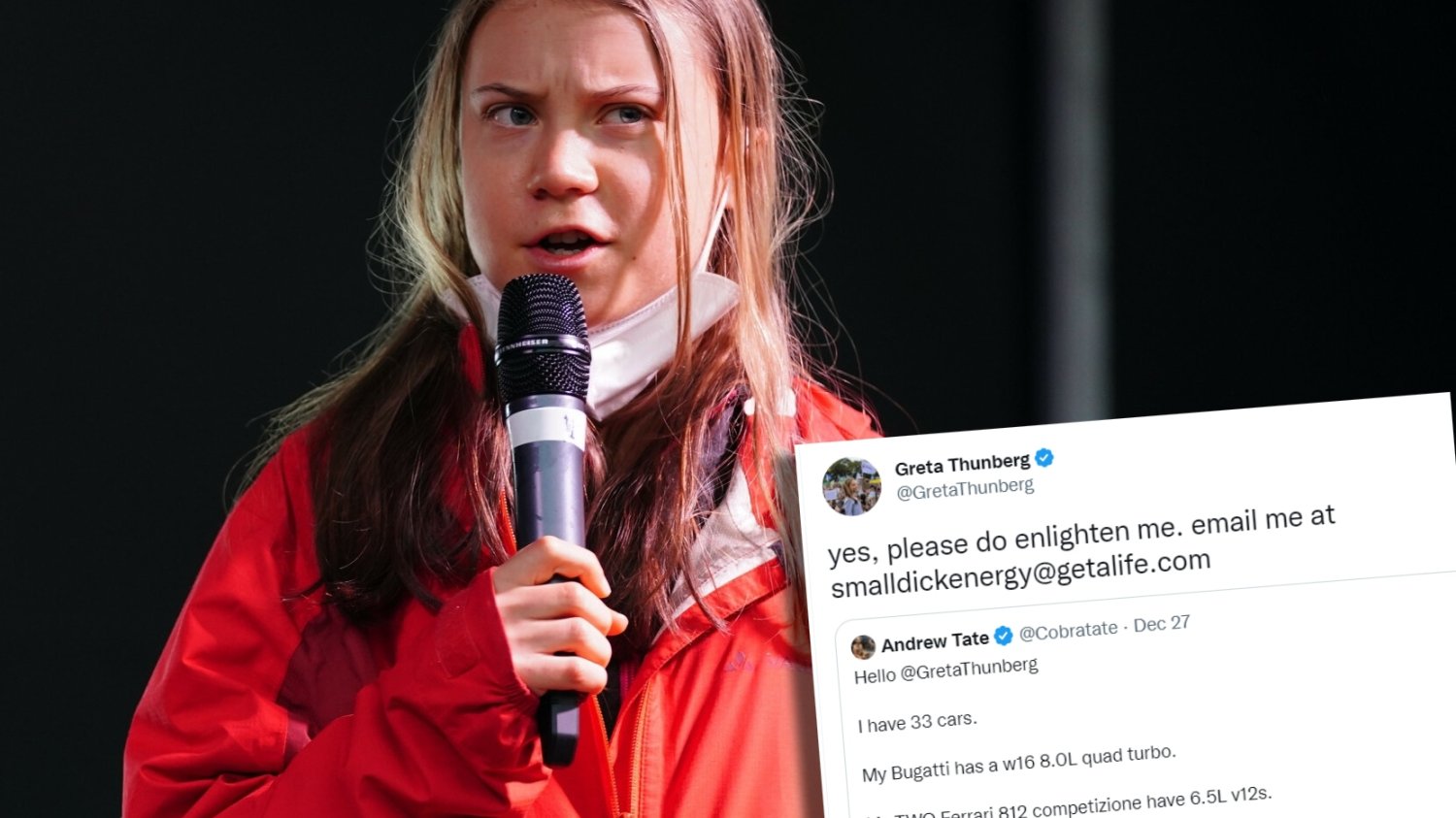 Greta Thunberg zgasiła Andrew Tate'a