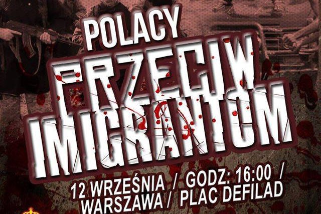 Plakat manifestacji ONR.