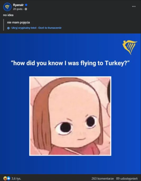 Po co turyści lecą do Turcji? Ryanair zadrwił z niektórych swoich klientów Po co turyści lecą do Turcji? Ryanair zadrwił z niektórych swoich klientów