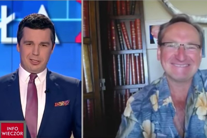 Od lewej: były polityk PiS, Michał Rachoń i komentator Wojciech Cejrowski.