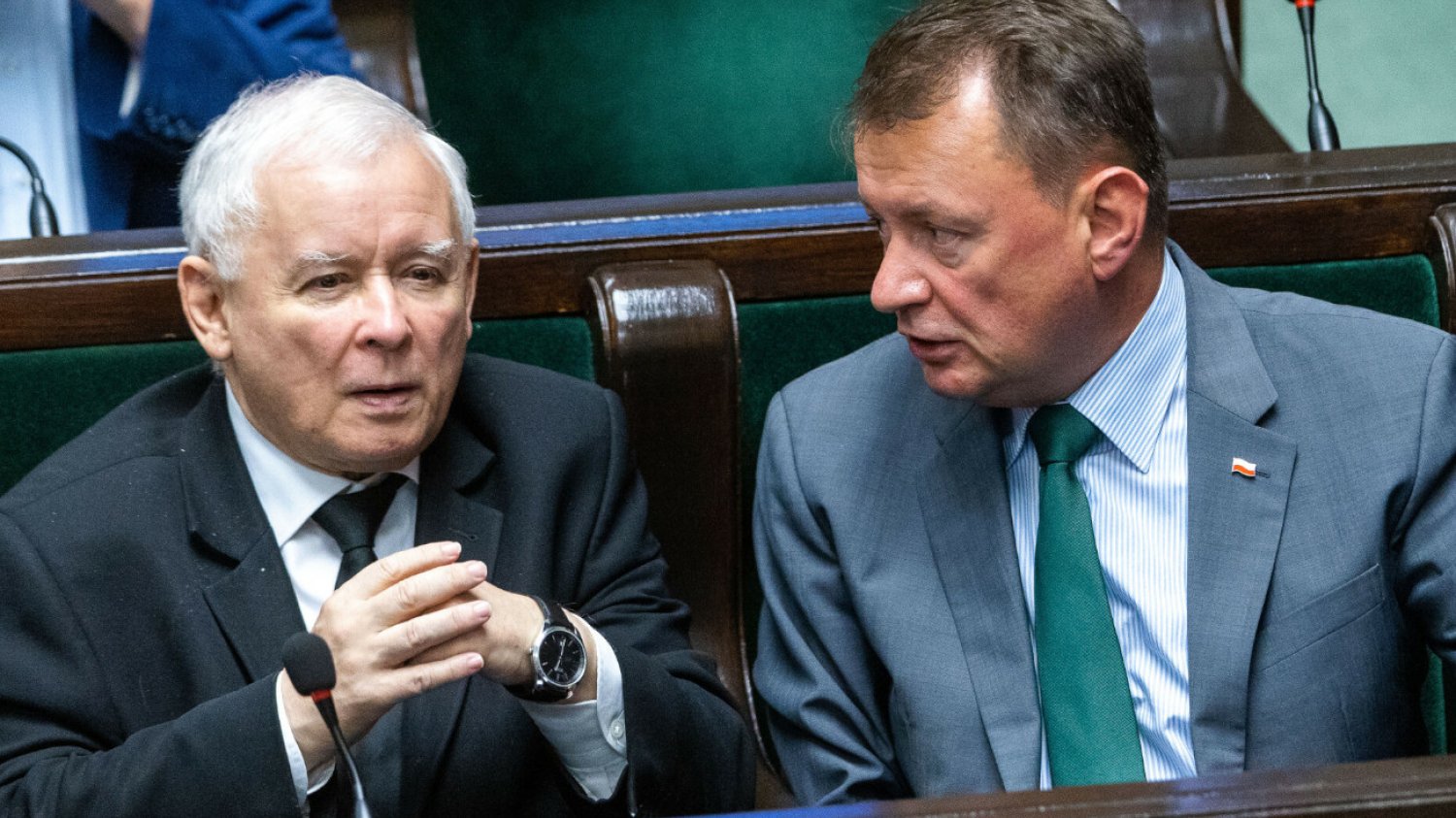 Kaczyński: Ataki na Błaszczaka to ataki kremlowskie Jarosław Kaczyński i Mariusz Błaszczak