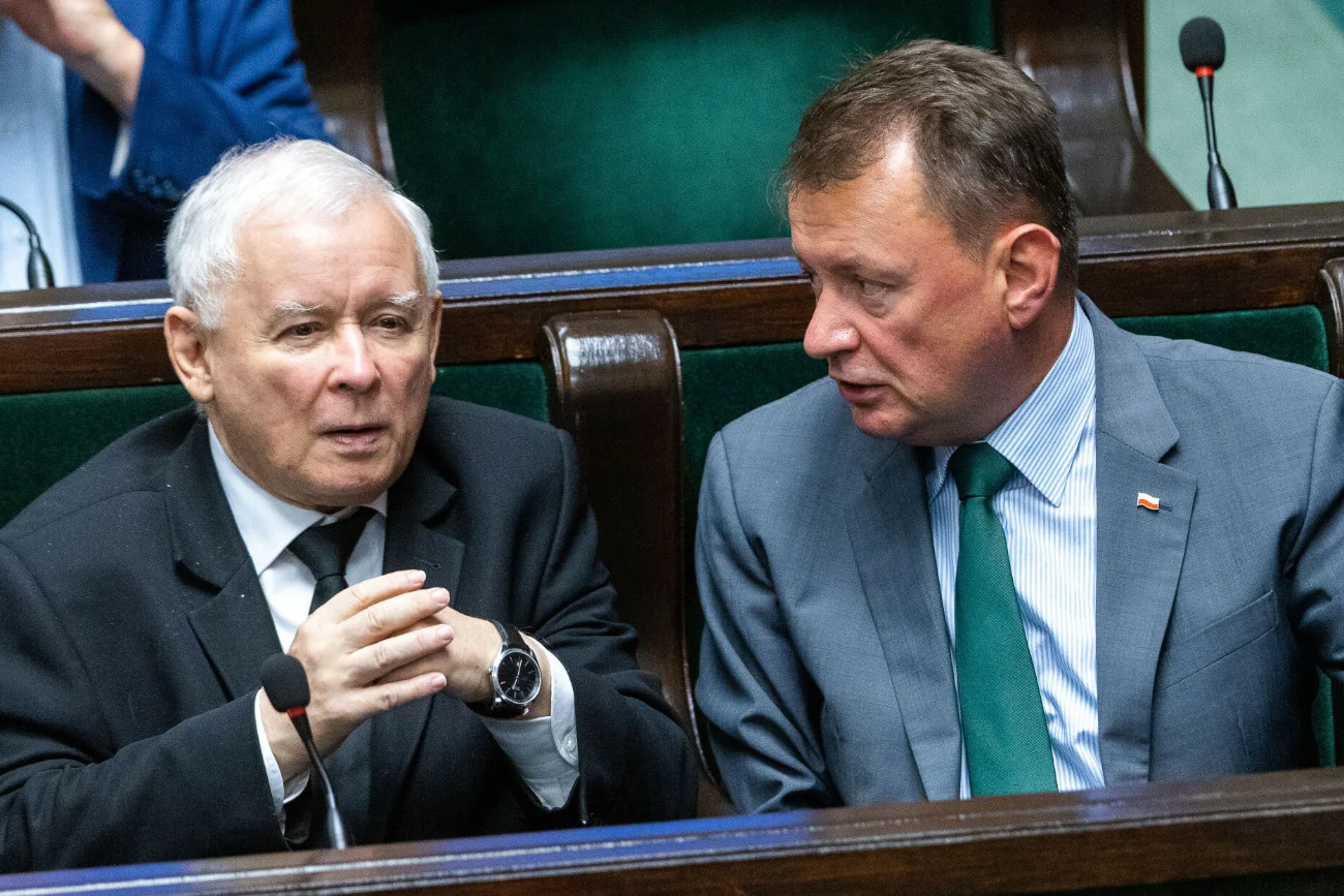 Kaczyński: Ataki na Błaszczaka to ataki kremlowskie Jarosław Kaczyński i Mariusz Błaszczak