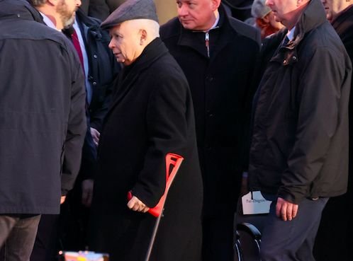 Jarosław Kaczyński przybył do Zamku Królewskiego na przemówienie Joe Bidena.