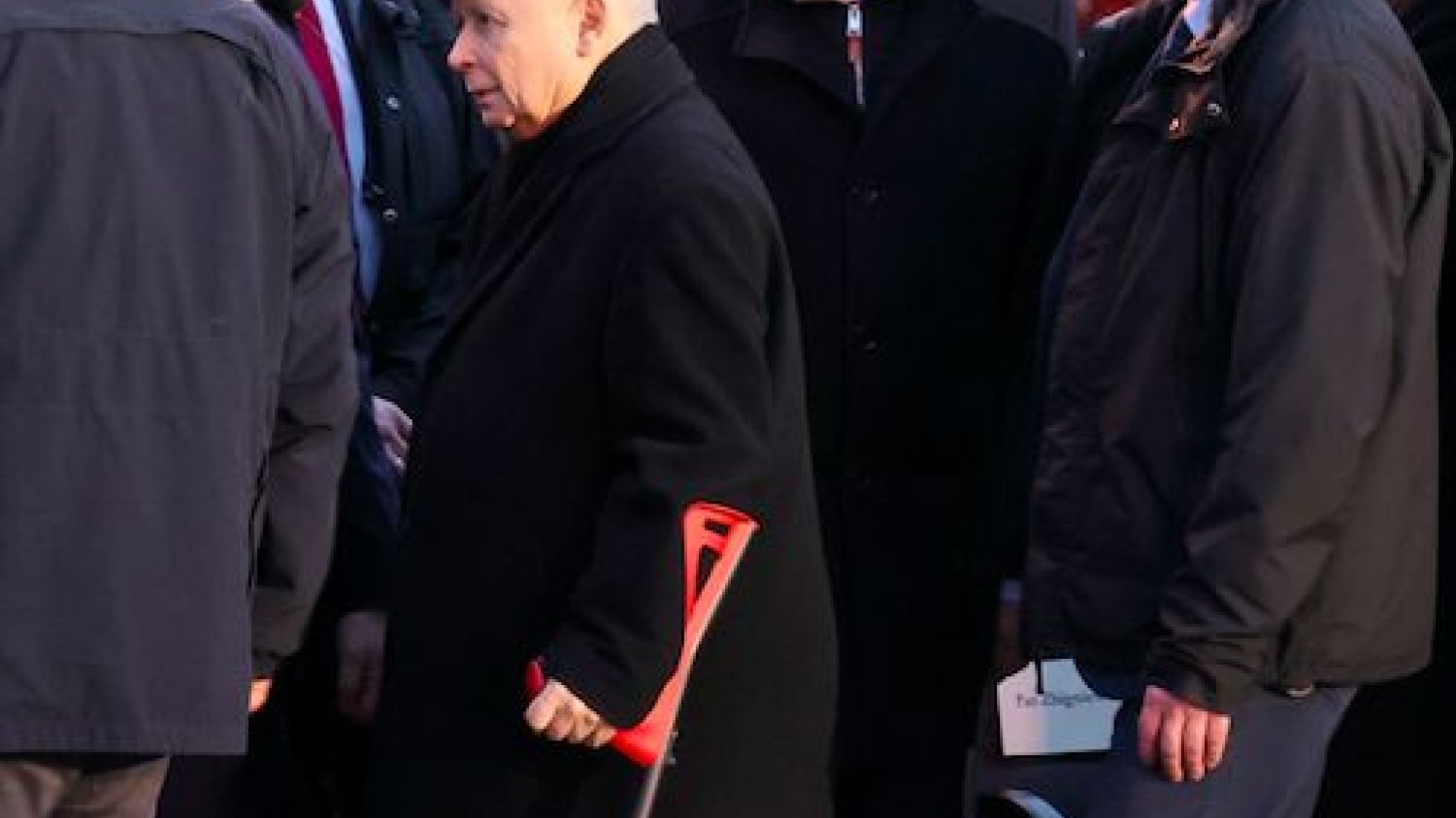 Jarosław Kaczyński przybył do Zamku Królewskiego na przemówienie Joe Bidena.
