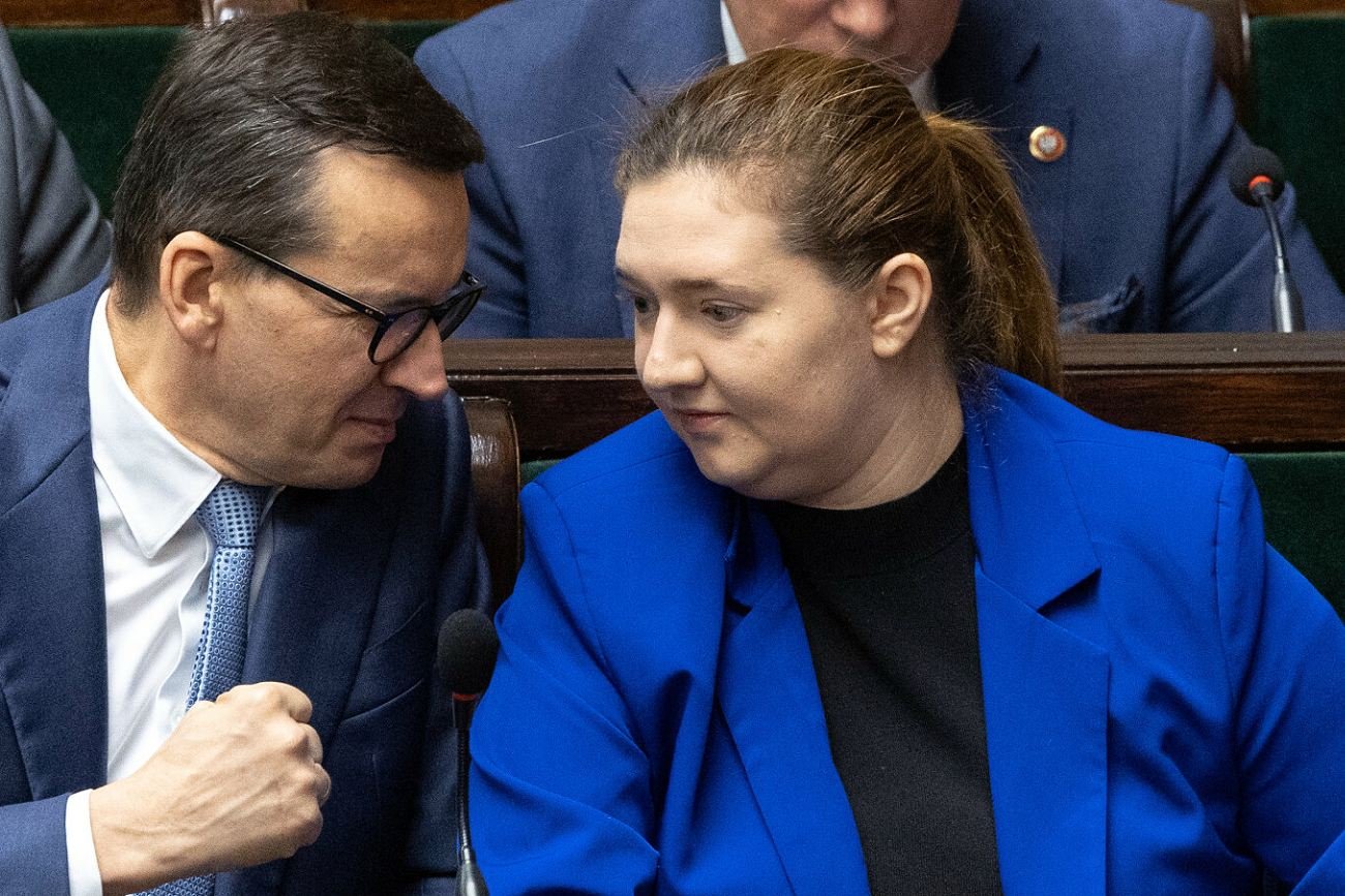 Anna Gembicka z PiS i Mateusz Morawiecki.