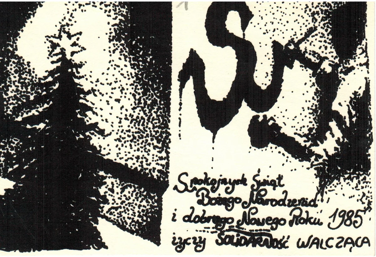 Życzenia "SW" na Boże Narodzenie 1985 roku.