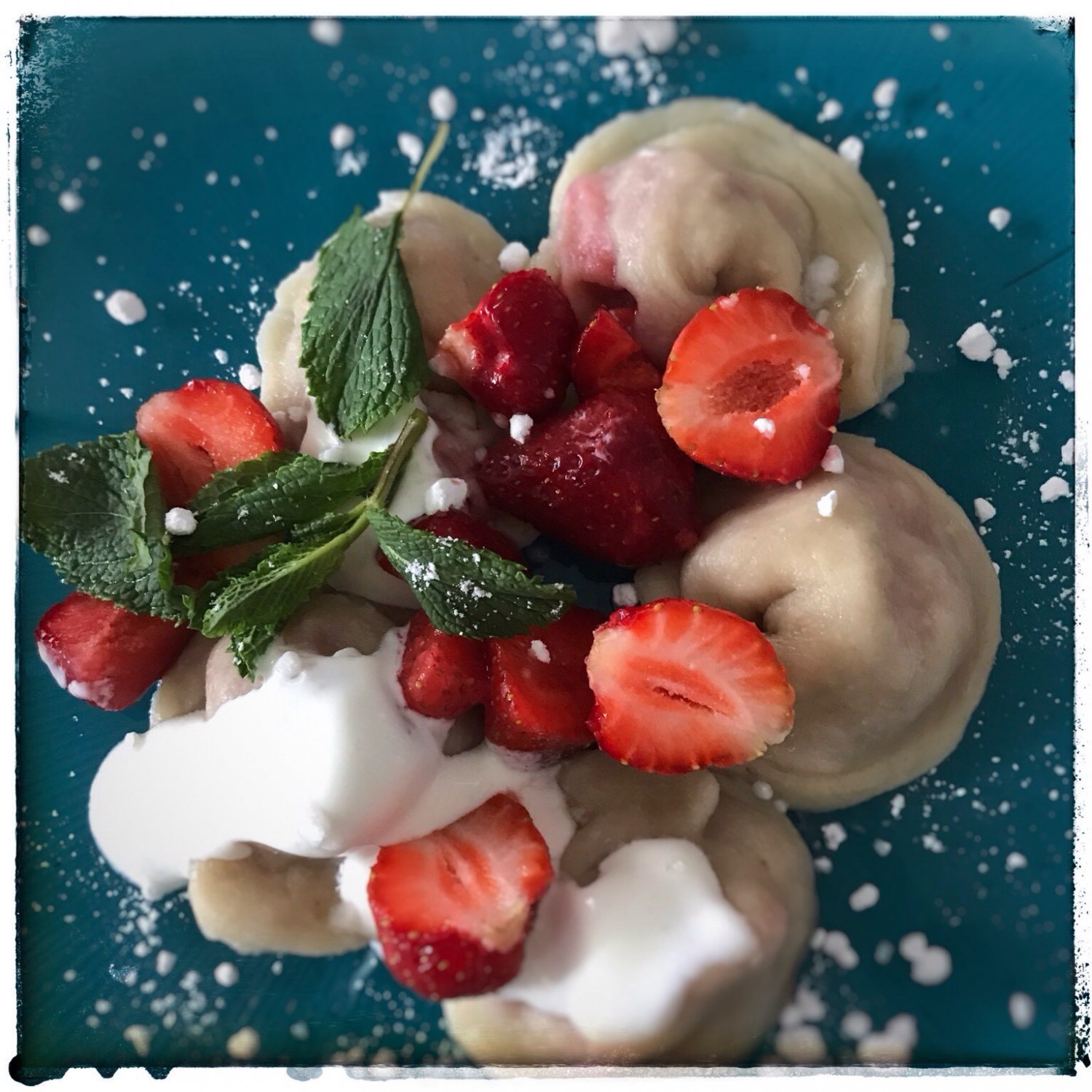 Pierożki z truskawkami