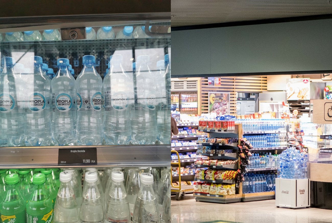 Ponad 10 zł za wodę na lotnisku. "Kilkanaście złotych za parę łyków"