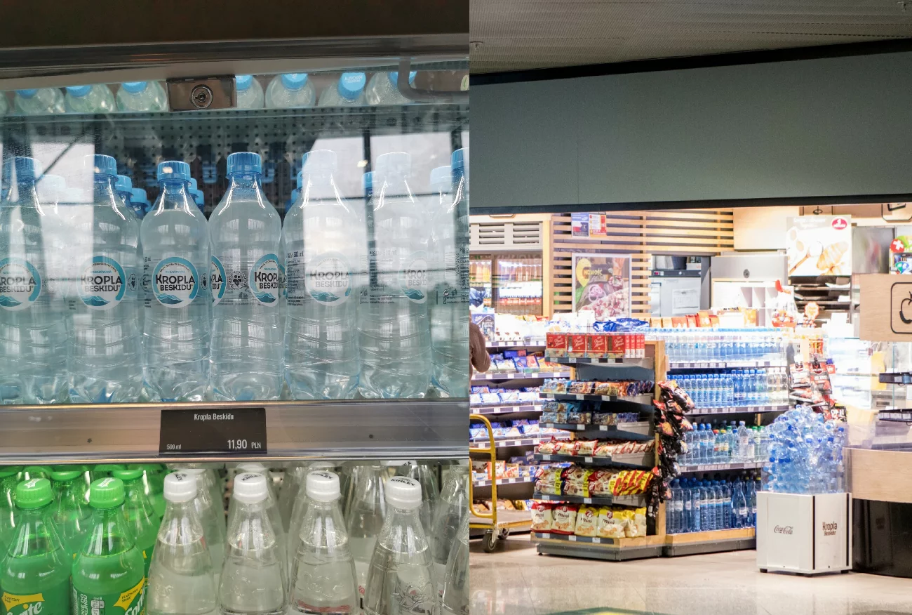 Ponad 10 zł za wodę na lotnisku. "Kilkanaście złotych za parę łyków"