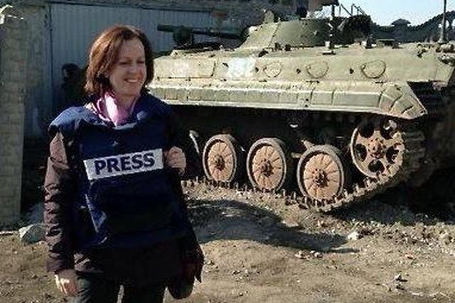 Zdjęcie dziennikarki, która przyczyniła się do wybuchu walk na Ukrainie
