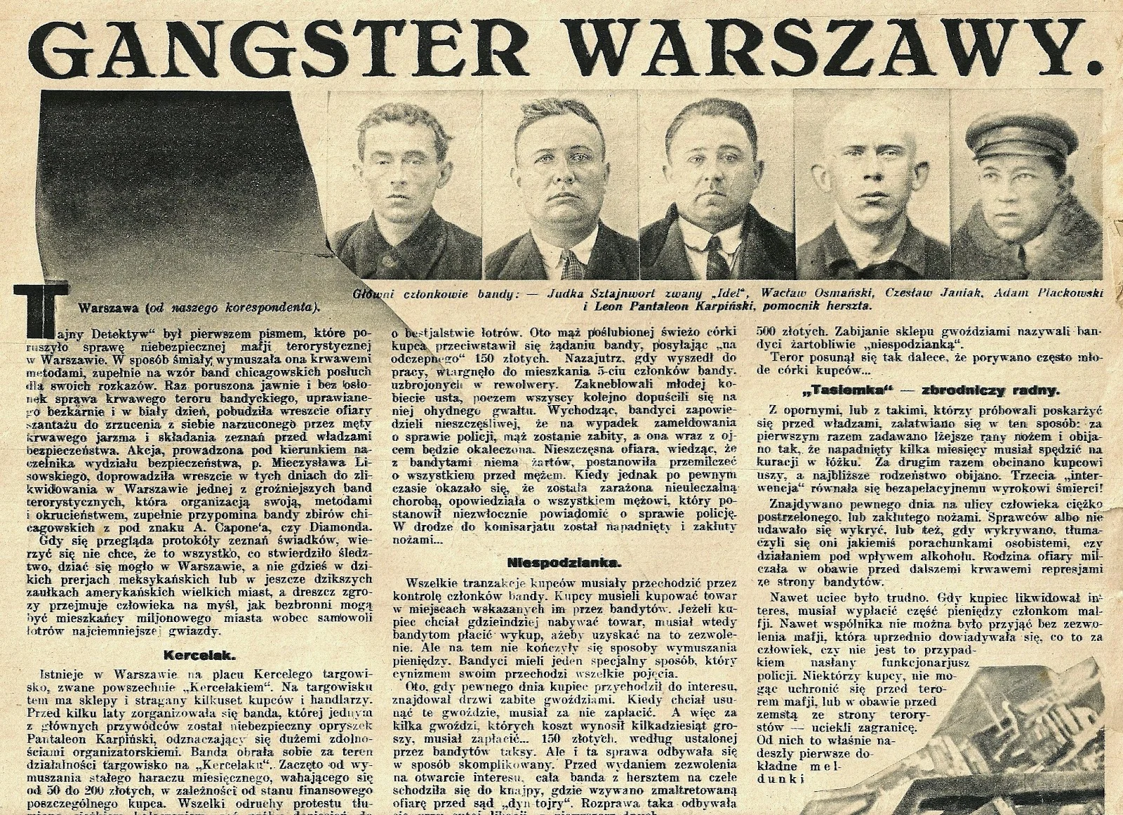 Artykuł z "Tajnego Detektywa"