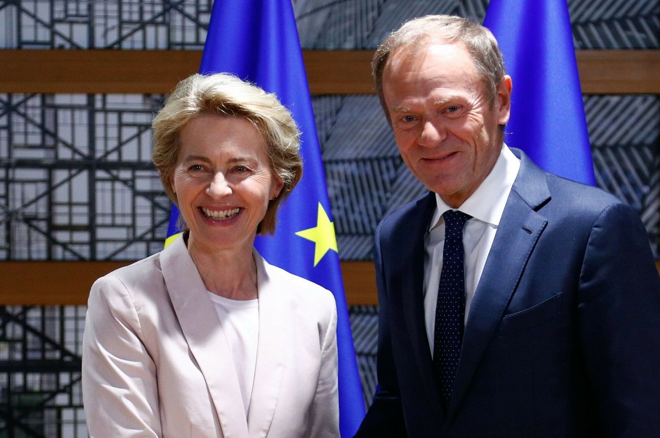 Donald Tusk przebywa w Brukseli. Już spotkał się z Ursulą von der Leyen.