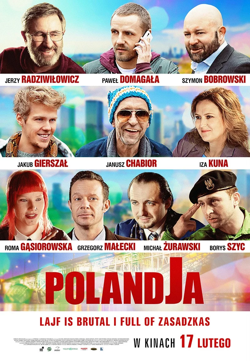 Plakat filmu "PolandJa". Lajf is brutal. Trudno się nie zgodzić.