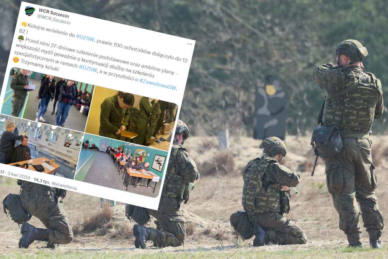 Zdjęcie ochotniczki w bieliźnie termicznej na profilu Wojskowego Centrum Rekrutacji. Fala krytyki.