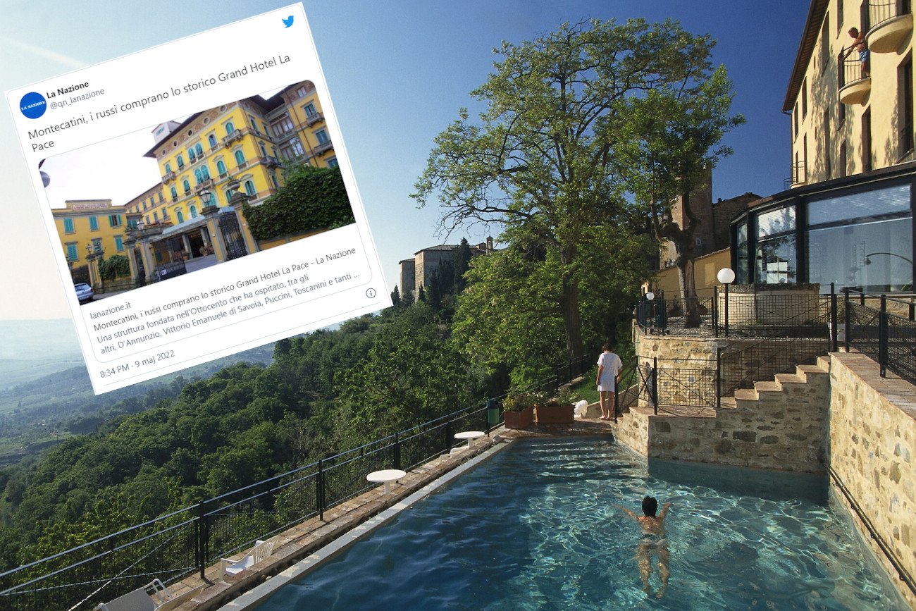 Córka rosyjskiego oligarchy kupiła luksusowy hotel w Toskanii za 30 milionów euro.