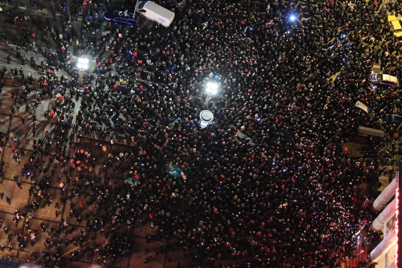"Światełko do nieba dla Pawła Adamowicza" w Warszawie.