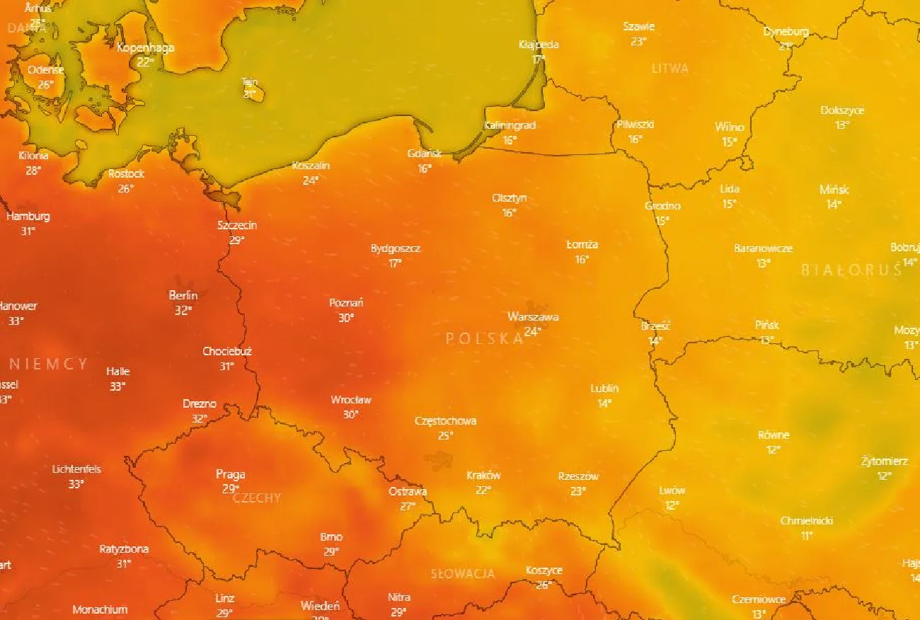 Pogoda na weekend (16-17.07.22) - idą burze, deszcz, a nawet grad