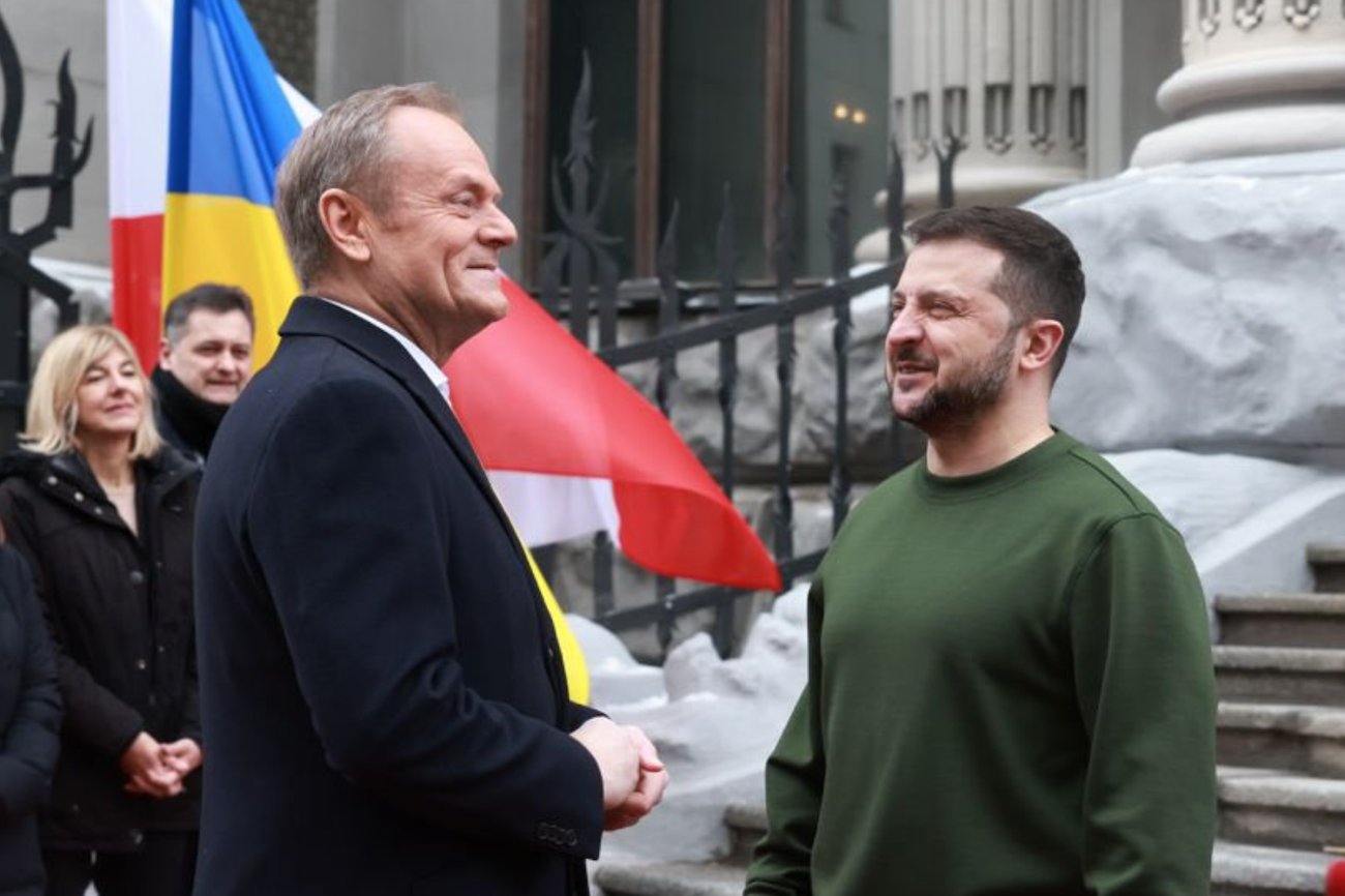 Donald Tusk złożył wizytę w Kijowie