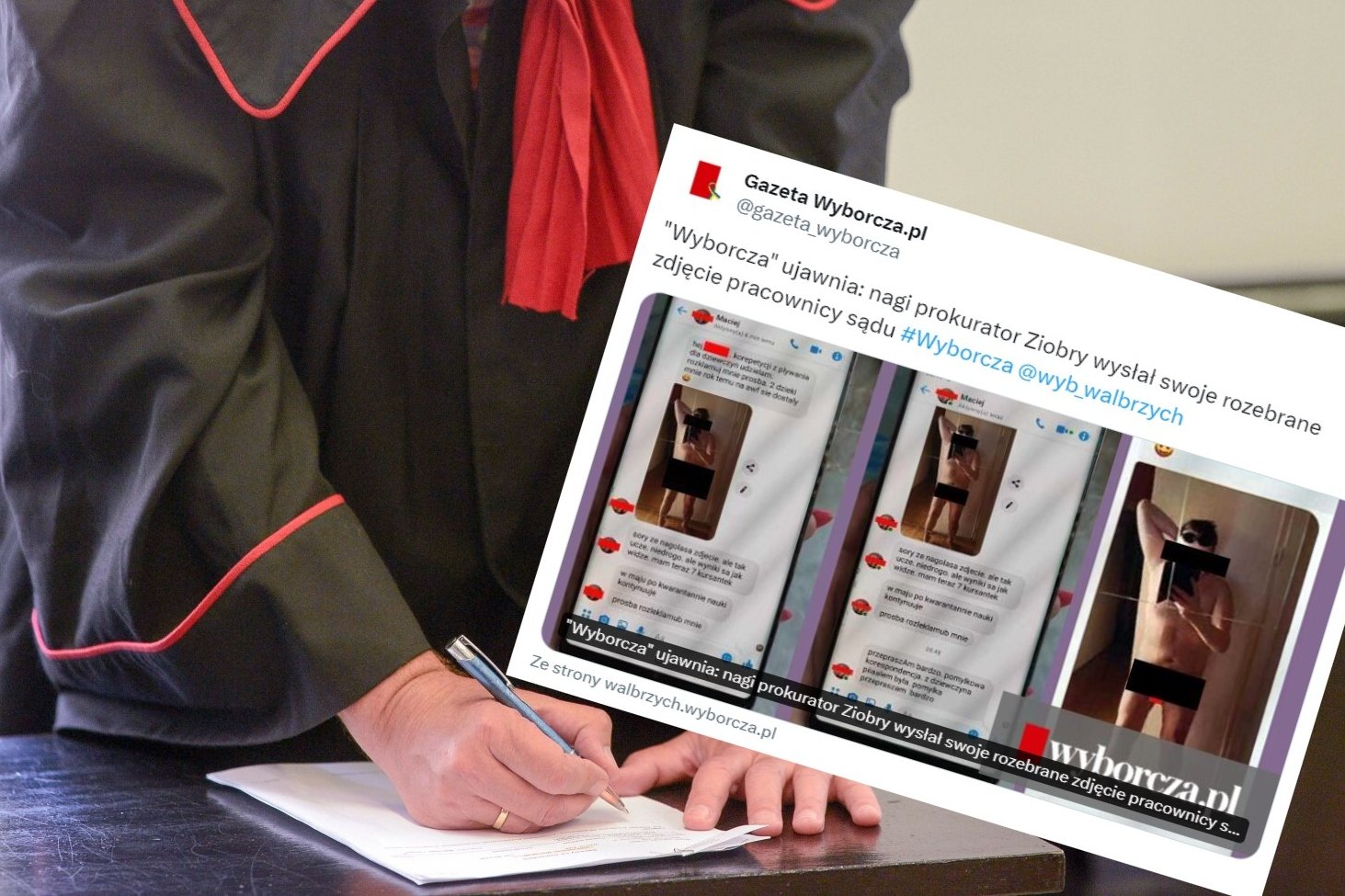Prokurator od Ziobry miał wysyłać nagie zdjęcia. "Sorry, że na golasa".