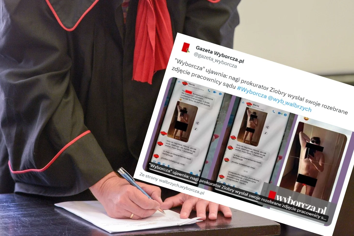 Prokurator od Ziobry miał wysyłać nagie zdjęcia. "Sorry, że na golasa".