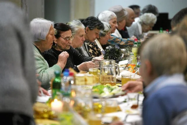 Jak co roku, w Białymstoku, odbywa się wigilia dla mniej zamożnych ludzi.