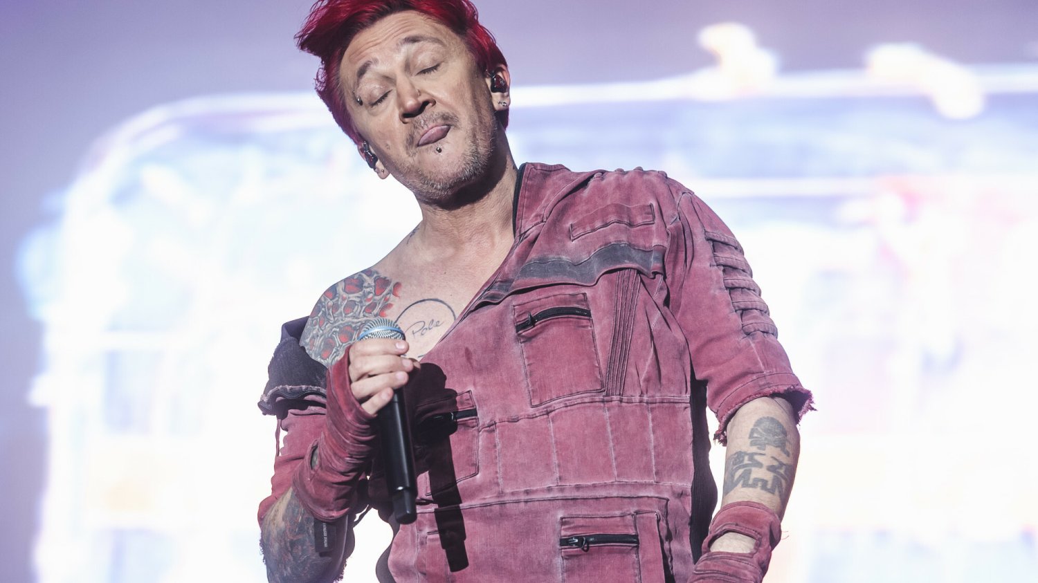 Michał Wiśniewski podczas koncertu, Juwenalia Gdanskie 2023 rok.