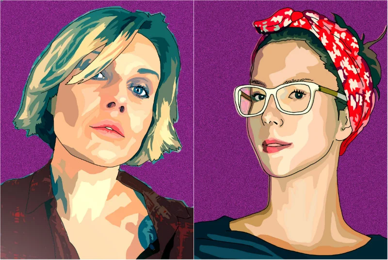 Ilustratorka i autorka "Brakującej połowy dziejów": Marta Frej i Anna Kowalczyk