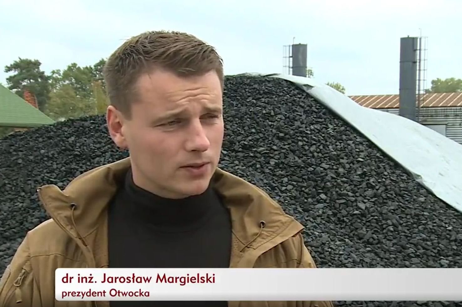 Jarosław Margielski, prezydent Otwocka. To bohater propagandowych materiałów TVP o tym, jak dostarczyć mieszkańcom węgiel.
