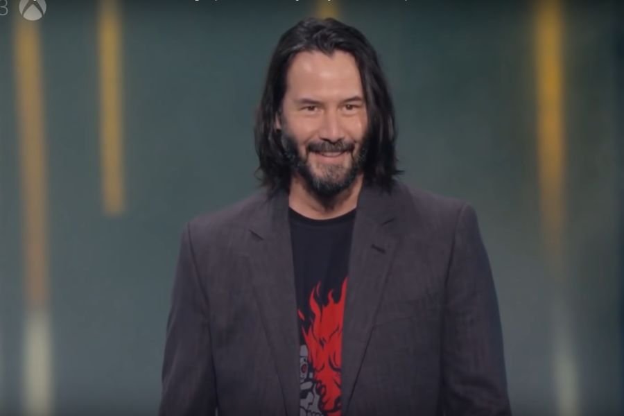Keanu Reeves nigdy nie wyglądał na bardziej szczęśliwego