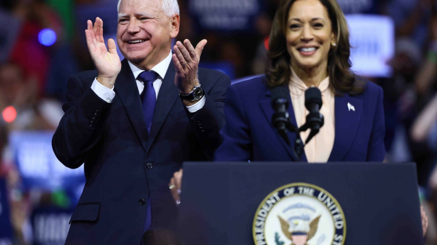 Tim Walz i Kamala Harris