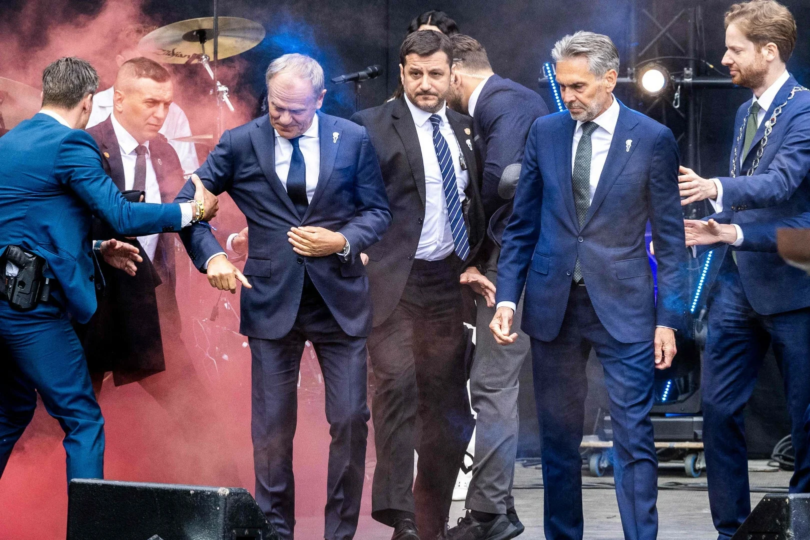 Incydent podczas wystąpienia Donalda Tuska w Holandii