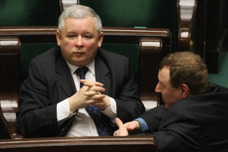 Jarosław Kaczyński i Jacek Kurski - jeszcze w jednej partii.