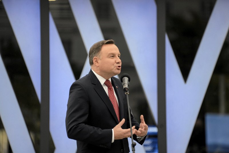 Andrzej Duda przemawiał w czwartek w Oświęcimiu.