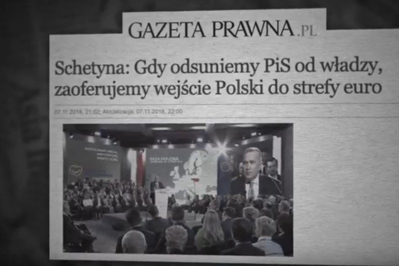 W nowym spocie wyborczym PiS uderza w polityków Koalicji Europejskiej.